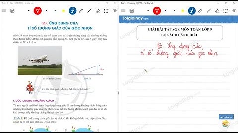 Toán 9 Cánh diều Bài 3. Ứng dụng của tỉ số lượng giác của góc nhọn - Cô Ngọc Anh