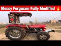 Messy ferguson 35 fully modified with chrome finishing  messy 35 power tractor  messy ferguson