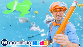 BLIPPI  Sink or Float | Kids Fun & Educational Cartoons | Moonbug Play and Learn