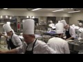 The busy kitchen at michelin star restaurant steirereck