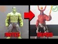 TRANSFORMANDO O HULK NO HELLBOY - TOY MAKEOVER