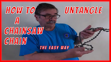 How to untangle a chainsaw chain the easy way