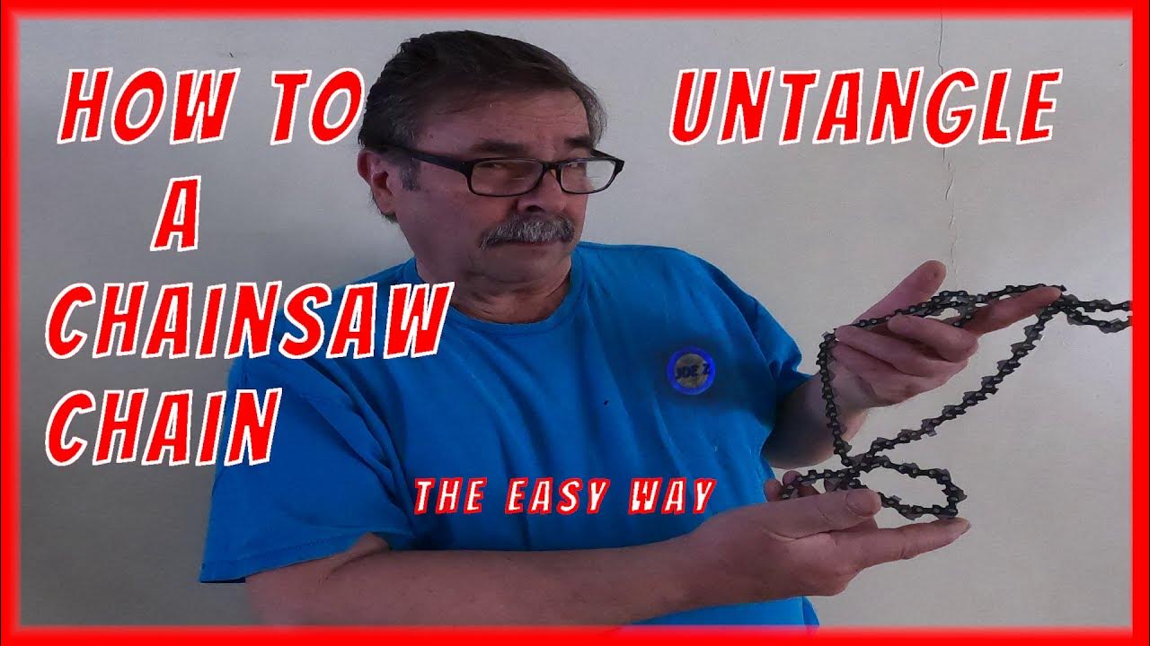 How to untangle a chainsaw chain the easy way YouTube