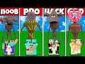 Minecraft Battle FAMILY SIREN HEAD ALL KINDS HOUSE CHALLENGE NOOB vs PRO vs HACKER vs GOD Animation