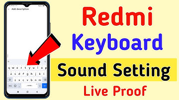 How To Off/On Keyboard Sound In Redmi | Redmi Keyboard Sound Setting
