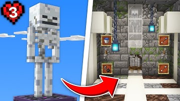 I Upgraded a SKELETON SPAWNER in minecraft hardcore