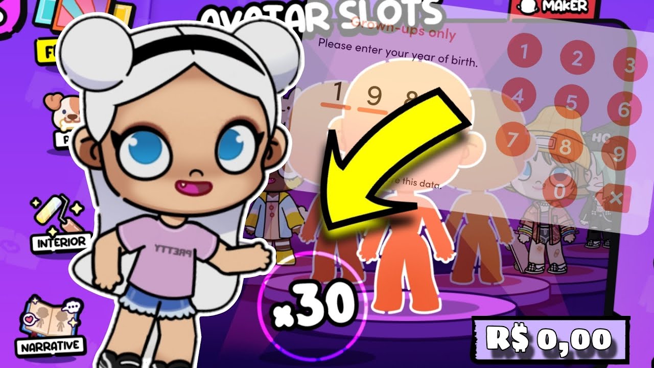 COMO TER o PACOTE PAGO GRÁTIS no AVATAR WORLD l Lua gamer 🌙 - YouTube