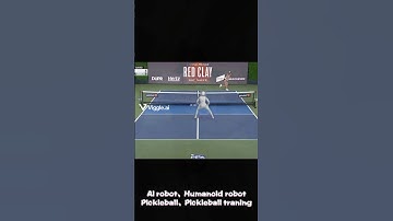 AIRobot vs Human Player Pickleball Showdown#AI robot# humanoid robots #shorts# pickle ball training