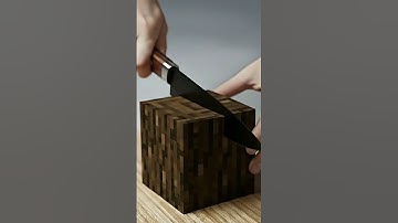 Experience Ultimate relaxation with satisfying Minecraft Block cake cutting.  #ai #satisfying #asmr