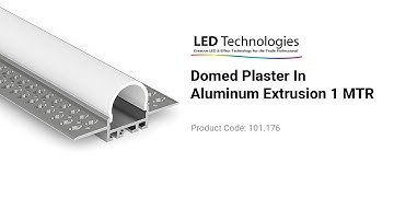 Domed Plaster In Aluminum Extrusion 1 MTR