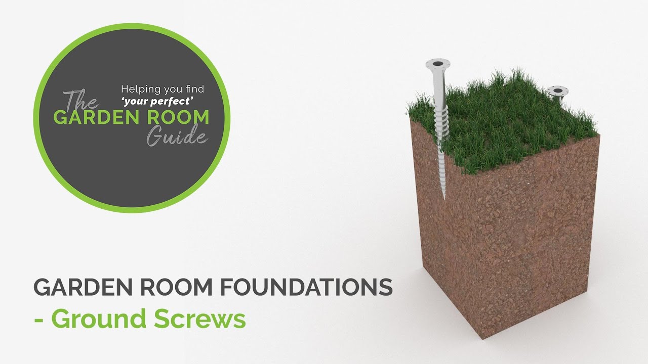 Garden Room Foundations Ground Screws YouTube