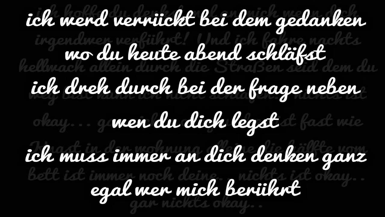 Zweideutig Ich Muss Immer An Dich Denken Sprüche Joel Brandenstein - Ich muss immer an Dich denken - Lyrics - YouTube