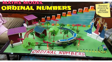 maths ordinal number #schoolproject #mathstlm #ordinalnumbers #tlm #exhibitionmodels #mathsmodels