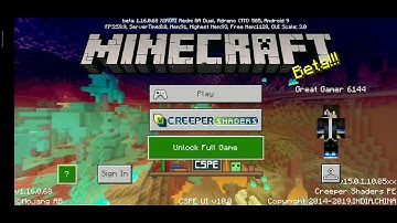 How to get rid off creeper shader screen