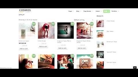 12- Cosmos WordPress theme woocommerce setup