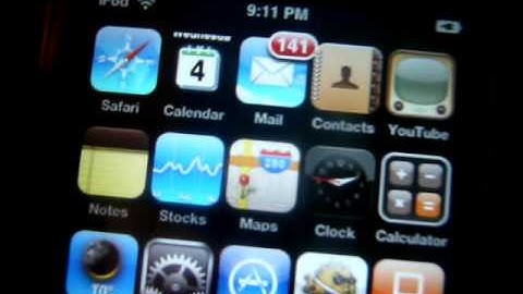 My Jailbroken iPod touch 2g