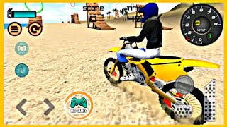 القفز بالدراجة على الشاطئ 🎮 Motocross Beach Jumping screenshot 2