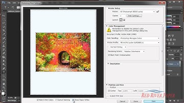 Use Printer Profiles Photoshop CS6 HP Inkjet Printers Windows