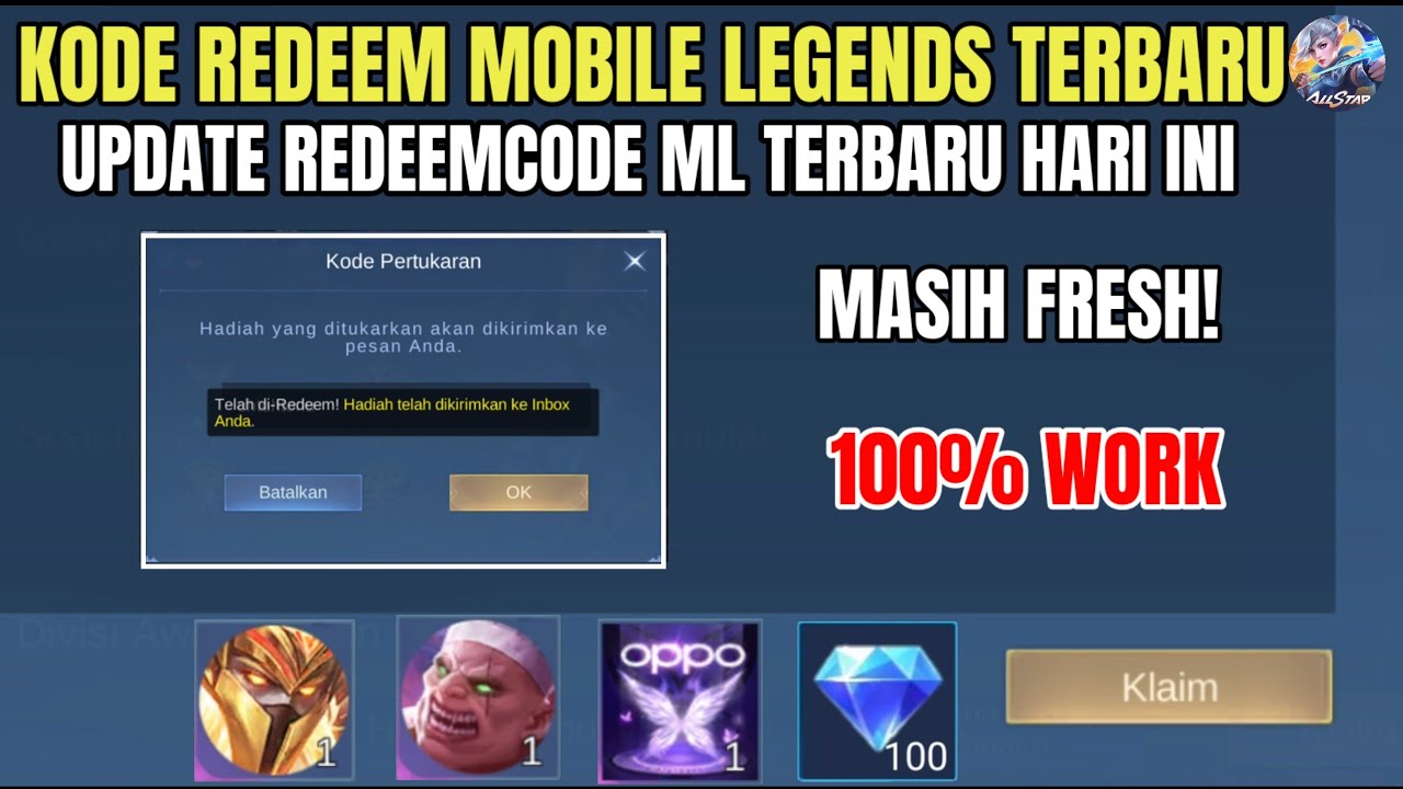 BURUAN! 2 KODE REDEEM ML TERBARU KODE REDEEM MOBILE LEGENDS HARI INI ...
