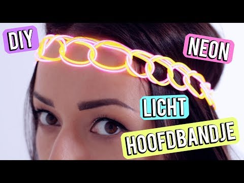 DIY ❤ NEON licht hoofdbandje | Beautygloss