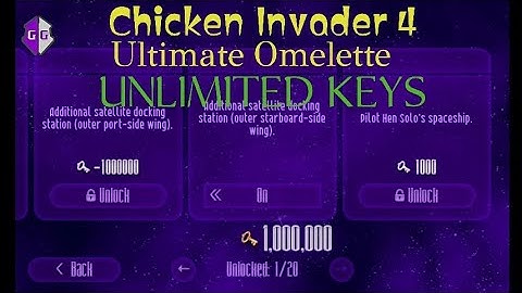 How To Hack (Keys 🔑) In Chicken Invader 4 Ultimate Omelette With Game Guardian