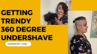 Veena gets 360 shaved UNDERCUT | Razorshave | Trendy Sideshave| Napeshave | Chennai | HairartistVasu