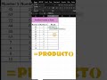 EASY PRODUCT Function in Excel Helps You Master Formulas