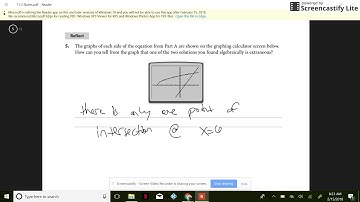 Section 11.3 - Solving Radical Equations (Part 1)