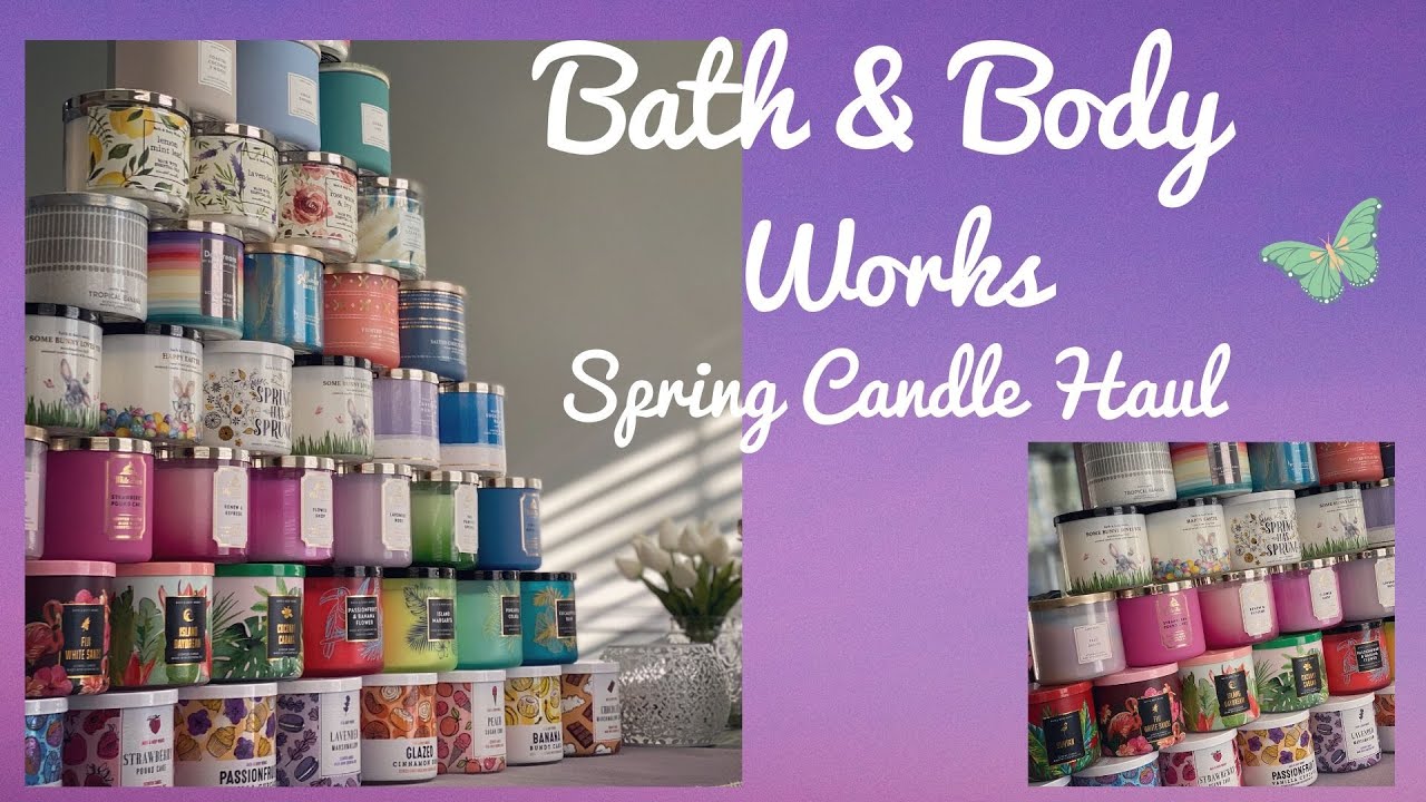 MASSIVE Spring Bath & Body Works Candle Haul|2020🐝💐 - YouTube