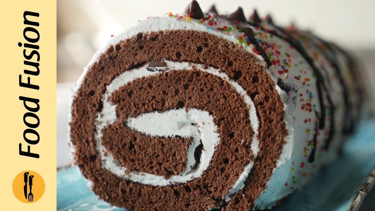 Chocolate Swiss Roll Recipe By Food Fusion