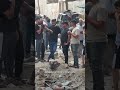 Huge crater after back-to-back Israeli strikes on Gaza refugee camp | AJ #shorts
