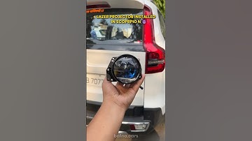 Lazer Projector Installation In Scorpio N ⚡️👀 Genom Lazer pro #scorpion #headlightprojector