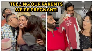 TELLING OUR FAMILY THAT WE'RE HAVING A BABY!!!