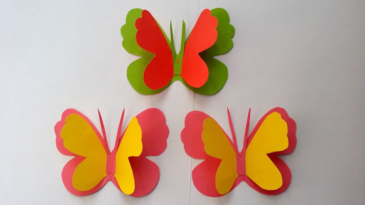 How To Make Butterfly On Chart Paper