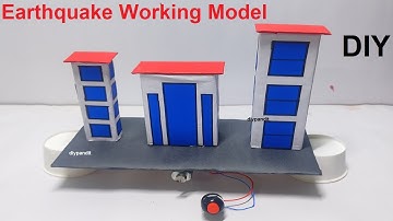 earthquake working model science project for exhibition simple and easy - diypandit