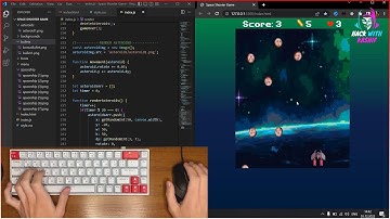 Coding Space Shooter Game - No Talking
