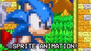 Wall Jumping & Wall Running Test - Sonic Sprite Animation Test