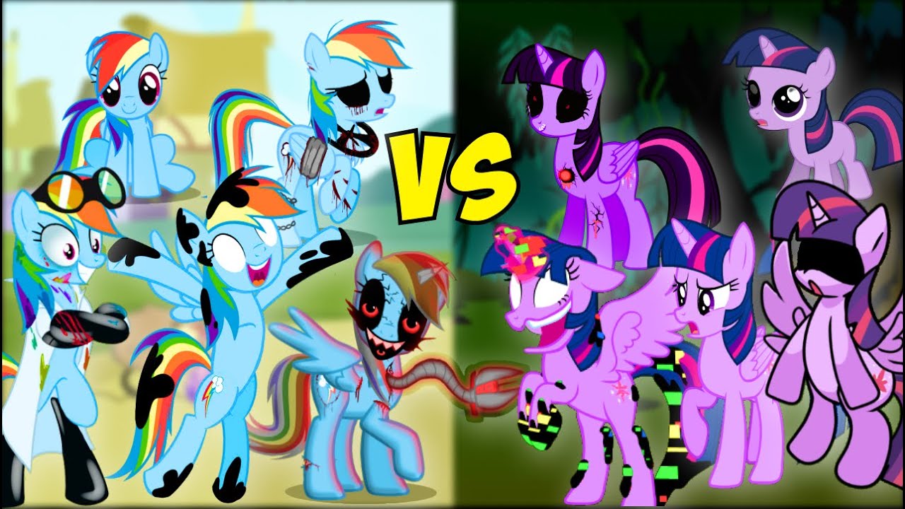 Rainbow Dash VS Twilight ALL PHASES Friday Night Funkin' My Little