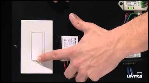 How to program the LevNet RF Wall Switch Receiver for the LevNet RF Occupancy Sensor