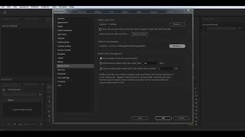 Adobe Media Cache Files Change Location