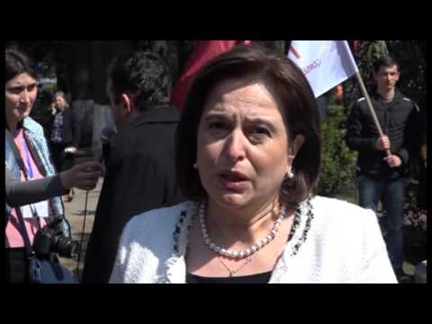 საქართველოს პარლამენტის წევრებმა ზვიად გამსახურდიას ძეგლი გვირგვინებით შეამკეს