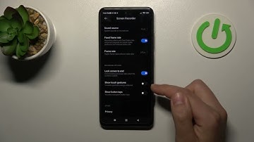 Poco X4 GT - How To Switch On & Off Screen Touches in Screen Recording