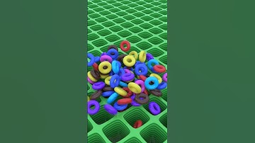 Into The Grid Donut Drop #donuts #blender #animation #satisfying