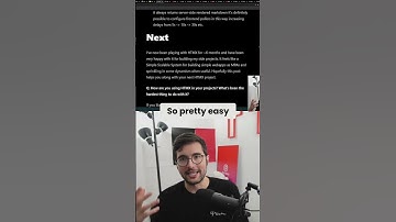 Why I like building Web Apps with HTMX