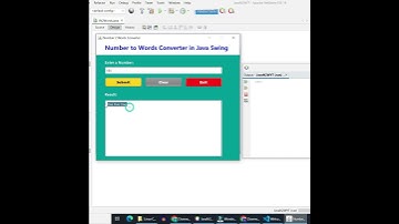 Number to Words in Java Swing [தமிழில்] (java tamil) #shorts