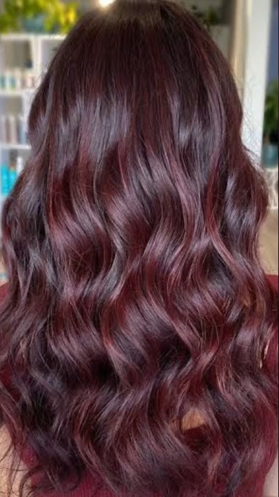 Burgundy Hair coloring with henna mehandi| Natural hair colour at home #shorts #burgundy #henna #fyp