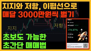 이평선EMA와 지지저항만으로 매달 3000씩 버는 매매법#주식#코인#선물