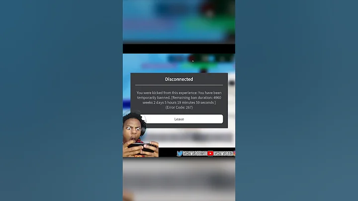 ISHOWSPEED banned for 100 years in Roblox 💀