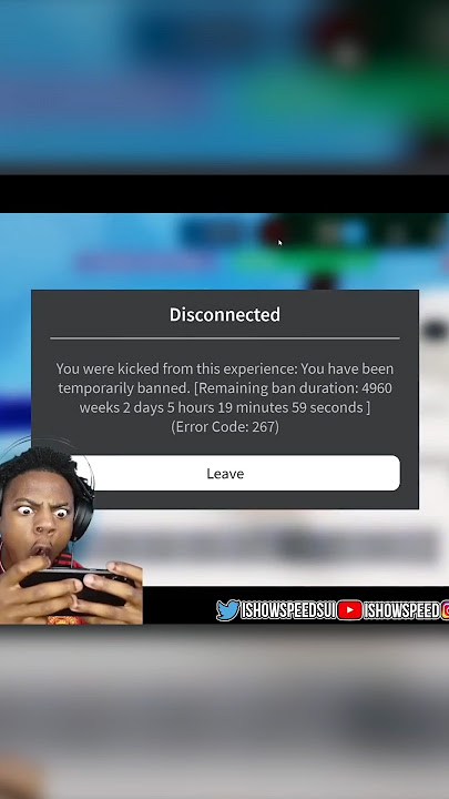 ISHOWSPEED banned for 100 years in Roblox 💀