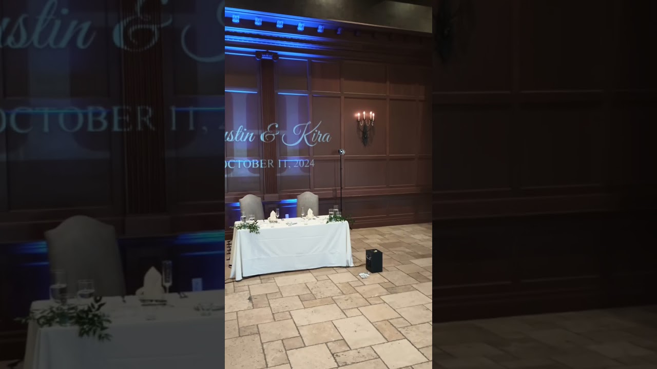 Arizona Professional DJ Monogram with Uplights And Cold Sparks / 480-695-6525